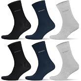 Anthony Jackson 6 Double Box BAMBOO Premium Classic Men's Socks