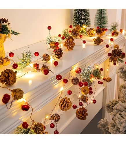 18 pezzi ornamento di pigne di Natale,cono naturale di pino | FindTheDeal