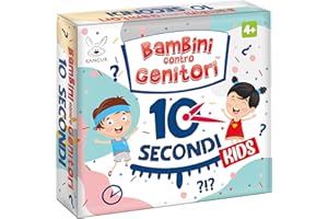 KANGUR Giochi di società per Bambini Bambini contro Genitori 10 Secondi KIDS Gioco da Tavolo Quiz per Famiglie da 4 anni