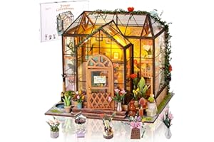 XUNIVERS Kit Book Nook - Maison de poupée en Bois,Maison de poupée Miniature,Coin Livre,bibliothèque,kit de modélisation avec lumières LED,décoration de bibliothèque pour Adolescents et Adultes