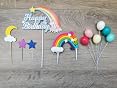 Fuchs-Kuchendeckel Set – Inkl. Wolken, Sterne, Mond & Leiter – Torten-Deko Für Kindergeburtstage, Wiederverwendbar, Nicht Essbar