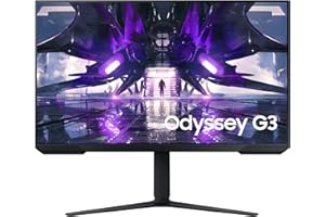 Samsung Ecran PC Odyssey G3 27'' 165Hz, 1ms MPRT , Dalle VA, Résolution FHD 1920 x 1080 , 3 000 : 1 , 250 cd/m²,AMD FreeSync Premium, Eye Saver Mode, Pied Ajustable , HDMI, DisplayPort