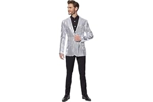 Suitmeister Sequins Christmas Blazer for Men - Slim Fit - Shiny New Years Party Jacket
