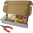 ElectroBot 6 in 1 Electric Soldering Iron Stand Tool Wire Stripper Kit with 25W Welding Stick Set