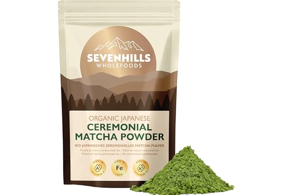 Sevenhills Wholefoods Ekologiskt Japansk Ceremonial Matcha Grönt Tepulver 200g