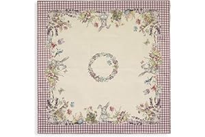 Vingi Centrotavola Pasquale Quadrato 100x100 in Cotone gobelin Pasqua Dis.2 6052
