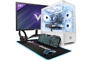 Vibox V-224 Gaming PC Bundle • AMD Ryzen 5 5500 4.2GHz • Nvidia RTX 3050 6GB • 16GB RAM • 1TB SSD • Windows 11 • 23" Monitor • WiFi