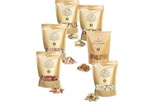 Smokey Olive Wood 6x 1700mL smoking chips: olive, almond, orange, holm oak, lemon and walnut wood. Size Nº3: 2-3cm