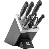 Zwilling 35145-007-0 Kendi Kendinden Bileme Bı&ccedil;ak Bloğu, 7 Par&ccedil;a, Paslanmaz &Ccedil;elik