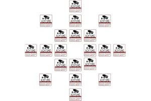 THE LAZY PANDA CARD COMPANY Pegatinas de videovigilancia.