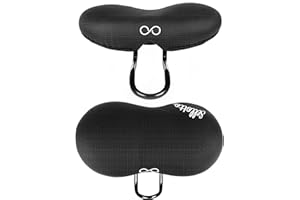 sellOttO CONDOR | Sella bici senza naso Anti Prostatite Vulvite Dermatite in Gel | Ideale per bicicletta Elettrica Pieghevole Scatto Fisso MTB Mountain Bike