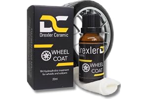 Drexler Ceramic Wheel Coat 20 ml – keramisk tätning fälgar bil – hydrofob 9H skyddslack för alla fälgtyper – upp till 2 års glans och skydd