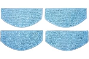Donkivvy Almohadillas lavables para aspiradora robot Tikom G8000 Pro/Honiture G20, paquete de 4 paños de microfibra