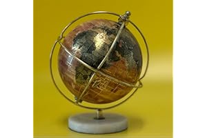 EXERZ Globo decorativo de 13 cm, globo decorativo hecho a mano (base marbela de 13 cm)