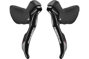 SENTYEH SENSAH Road Bike Shifters 2X7/2X8/2X9/2X10/2X11 Speed Lever Brake Bicycle Derailleur Compatibile con Shimano (TEAM Pro (2X11)
