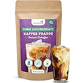 Simply Keto Frappé Pulver 200g - Lower Carb* Instant Eiskaffee Pulver für 11 Portionen - Eiskaffee ohne Zucker - Zubereitung 
