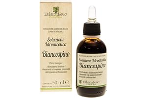 Erbecedario - Biancospino Tintura Madre in Gocce, Integratore per dormire Favorisce Rilassamento corporeo, Riposo Notturno e La Funzionalità Dell'Apparato Cardiocircolatorio, 1 Flacone 50ml