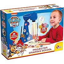 Lisciani - BARBIE Projector Tekenschool - Educatief Teken- en Kleurenspeelgoed voor Kinderen vanaf 4 jaar - Creatieve LED Tekenset - Activiteit zonder Scherm of Tablet - Fijne Motoriek & Verbeelding