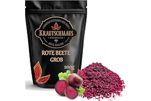 ‎KRAUTSCHMAUS JSD 200g Rote Beete Flakes von Krautschmaus, zum Würzen, Kochen und Färben von Speisen, schonend getrocknet und geschnitten, intensive Farbe, ohne Zusatzstoffe