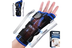 TISMOD Wrist Support with Thumb Splint, Wrist Bandages, Left Right Bandage for Tendonitis, Carpal Tunnel Arthritis, Sprains, Night Sleep Wrist Bandage