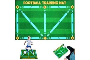 Pipihome Football Training Mat XL 90x60cm, Footballs Gifts for Boys, Football Training Equipment for Dribble, Ball Control, Football Gifts for Boys, Kids,Girls & Him