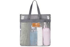 KALIONE Torba prysznicowa, 1 sztuka, torba prysznicowa z uchwytem, przenośna torba plażowa, kosz prysznicowy z siatki, duża pojemność, podróżna torba prysznicowa do studia fitness, prysznica, na plażę