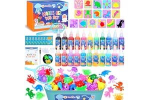 Dreamon Aqua Gelz Set, jouet magique en gel d'eau 3D à faire soi-même, Magic Water Gel avec 22 couleurs et 16 formes, cadeau de jouet créatif pour enfants de 3 ans et plus, garçons et filles