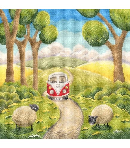 Bothy Threads Kreuzstich-Set „Die Besten Sachen“ – 19x12cm – Mit Garn, Nadel & Anleitung