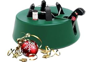 Blumixx Christmas-World Christbaumständer, Modell Taunus, für Baumhöhe bis 2,25 m, Weihnachtsbaumständer Tannenbaumständer mit Fußhebelfunktion und Einseiltechnik, 2,0 Liter Wassertank, Grün