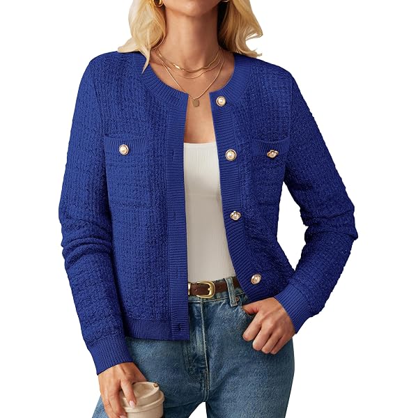 GRACE KARIN Cardigan à manches courtes pour femme