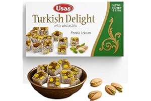 ‎BODESA VALORE Premium-Qualität Turkish Delight, Pistazien Lokum – 350g – Ohne Palmöl & Glukosesirup –Türkische Süssigkeiten, Traditionelle Süßigkeit aus der Türkei (1 Stück, Pistazien Delight)