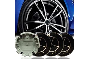 ATBAR 4 coprimozzo da 68 mm, Copricerchi, Coprimozzi,in materiale ABS, colore nero