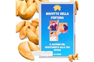 D&D FUN COOKIES - Confezione con 60 Biscotti della fortuna | Umorismo studentesco | Perfetto per le feste | Ottimo come regalo | Confezionato singolarmente | Vegano