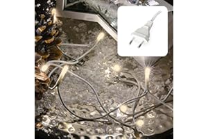 ‎HELLUM hellum Lichterkette 20 LED, 2,85m Länge, Lichterkette innen, klassisch warmweiß, <59lm, grün mit Stecker, für Weihnachtsbaum 579116