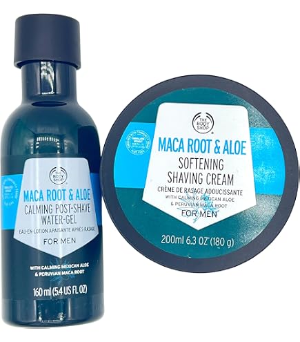 The Body Shop Maca Root & Aloe Calming Icy Shaving Gel calmed, cooled  softer sensitive skin reduce redness 150ml : Amazon.co.uk: Health &  Personal Care