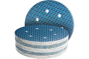 GZKTY 40 Piezas Discos Para Lijas 150mm, 6 Agujeros, Grano 40, Para Lijador Orbital y Lijador Madera