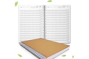 KOCHDIALOG Dziennik A4, terminarz 2026, do salonu fryzjerskiego, gabinetu roboczego, dla 1-5 pracowników, 30 minut, terminarz