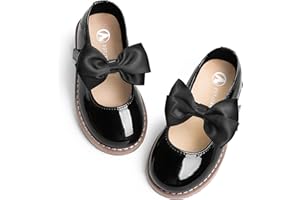 FUPPIA Toddler Girl Dress Shoes-Little Girl Mary Jane Shoes School Uniform Shoes Wedding Party Casual Soft Walking