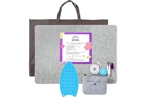 Rdutuok Tapis de pressage en laine 43 x 61 cm pour matelassage et repassage facile à presser pour retenir la chaleur, idéal pour les projets de matelassage et de couture