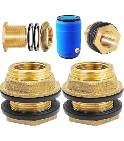 Raccordi Per Cisterne Per Acqua Piovana, 2 Pezzi, Attacco In Ottone Canale Universale Per Cisterne Per Acqua Piovana Adatto Per Barili Dacqua 34 Esterno 12 Interno 91552218