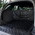 Bulldogology Cargo Liner for SUV - Heavy Duty Pet Trunk Liner Cargo Cover for SUV - Waterproof SUV Cargo Liner for Dogs Hair, Muddy Paws - Protector Cargo Mats for Back of SUV (Large, Black)