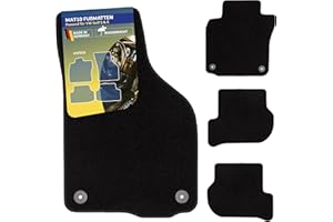 MAT10 – Fußmatten passend für VW Golf 5 (BJ 01/2007-09/2008, Typ 1K) & Golf 6 (BJ 10/2008-07/2013, Typ 5K1) aus Dilour (Nadelfilz) | Automatten-Set, 4-teilig | Made in Germany, Erstausrüsterqualität
