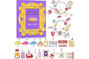 ONESER Friendship Advent Calendar 2025,24 Days Advent Calendar of FRIENDS Charm Bracelet Kit TV Show- Something special for Kids Adults Men Women Couples