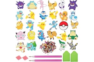 Sotobegirl Diamond Painting Kinder Cartoon, 28 Stück Diamant painting Aufkleber, DIY Diamant Aufkleber Kit, diamond painting anime, Geschenke für Jungen und Mädchen (28)