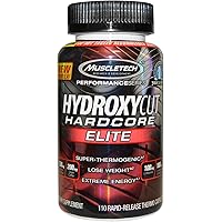 Muscletech Performance Series Hydroxycut Hardcore Elite (250mg Caffeine Anhydrous, 200mg Green Coffee, 100mg L-Theanine) - 110 Capules