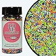 Confect Mix Red, Orange, Midnight Purple, Ghost Black & Green jimmies | Halloween Sprinkles For Cake Decoration | Ghostly Gala Sprinkles -100 Gms