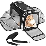PERMUST Trasportino per Cani e Gatti Espandibile, Trasportino per Animali Approvato Dalla Compagnia Aerea, Borsa per Cani Pic