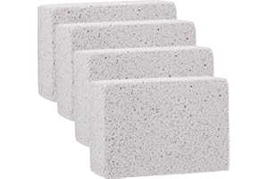 Cyrank Bloque de Limpieza de Piedra para Parrilla, 4 Piezas Ladrillos de Limpieza de Parrilla Barbacoa Limpieza de Parrilla Bloque de ladrillo Manchas Limpiador de Grasa Piedra Accesorio de Cocina