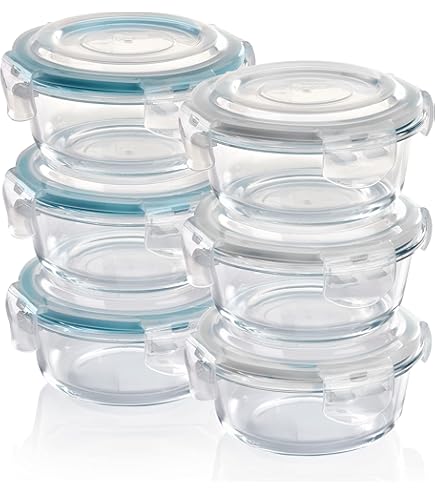 Bamboe Glas Voedselcontainer 550 ml - | België