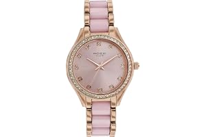 Sonata Poze Quartz Analog Pink Dial Metal & Plastic Strap Watch for Women - SP80054KD01W